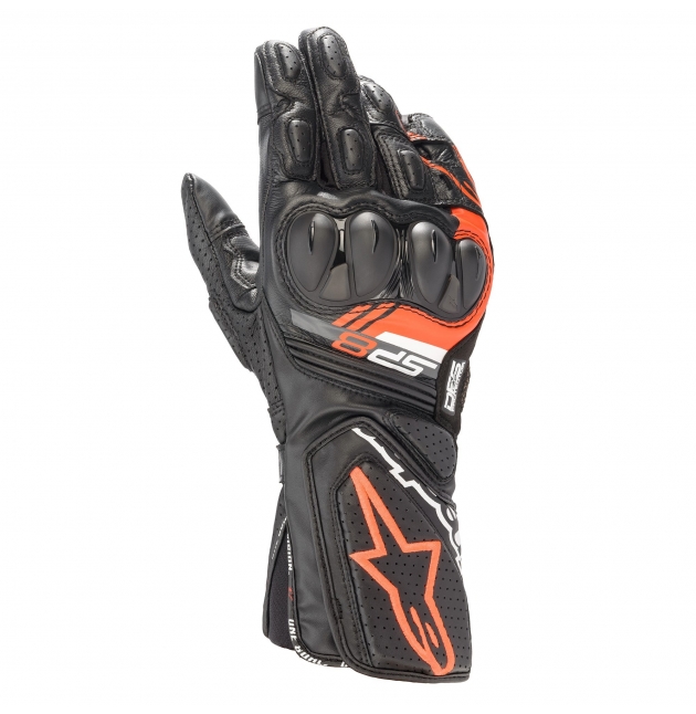 GANTS ALPINESTARS SP-8 V3 NOIR / ROUGE FLUO