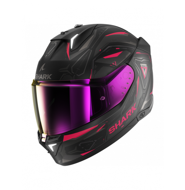 CASQUE INTEGRAL SHARK SKWAL I3 LINIK NOIR MAT / VIOLET 