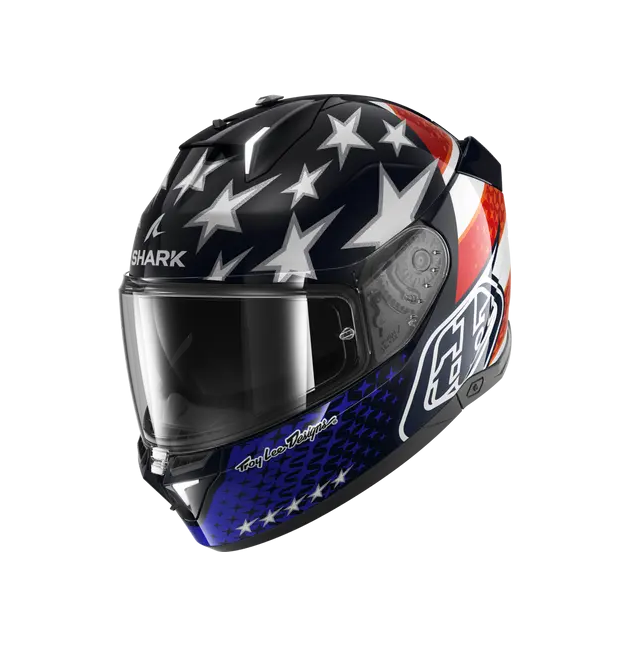 CASQUE SHARK SKWAL I3 US FLAG NOIR / BLANC