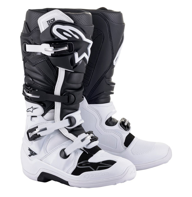 BOTTES MX ALPINESTARS TECH 7 ADULTE BLANC / NOIR