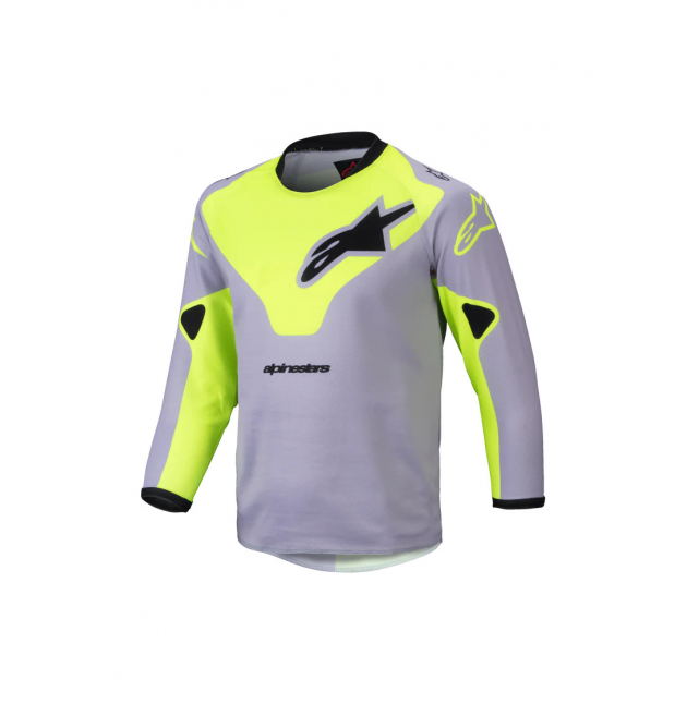 MAILLOT MX ALPINESTARS KIDS RACER VEIL ENFANT GRIS / JAUNE