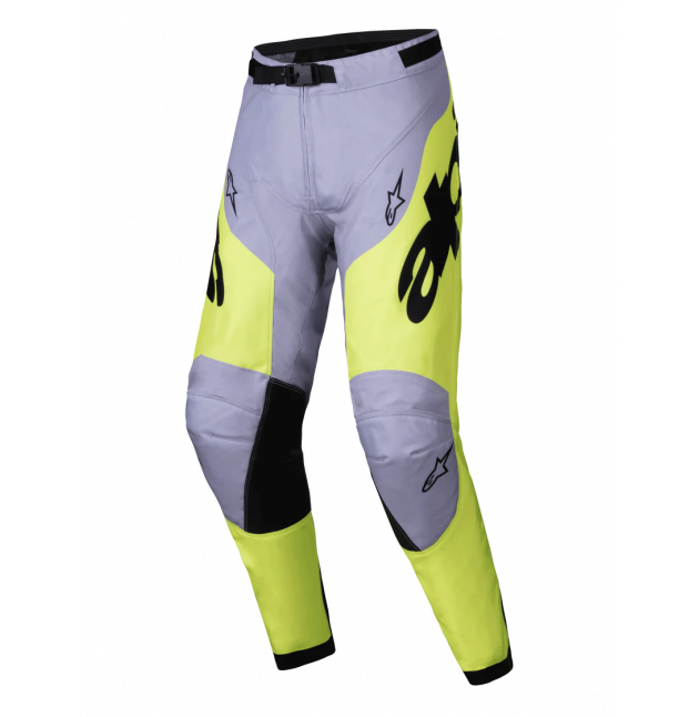 PANTALON MX ALPINESTARS RACER VEIL GRIS / JAUNE FLUO