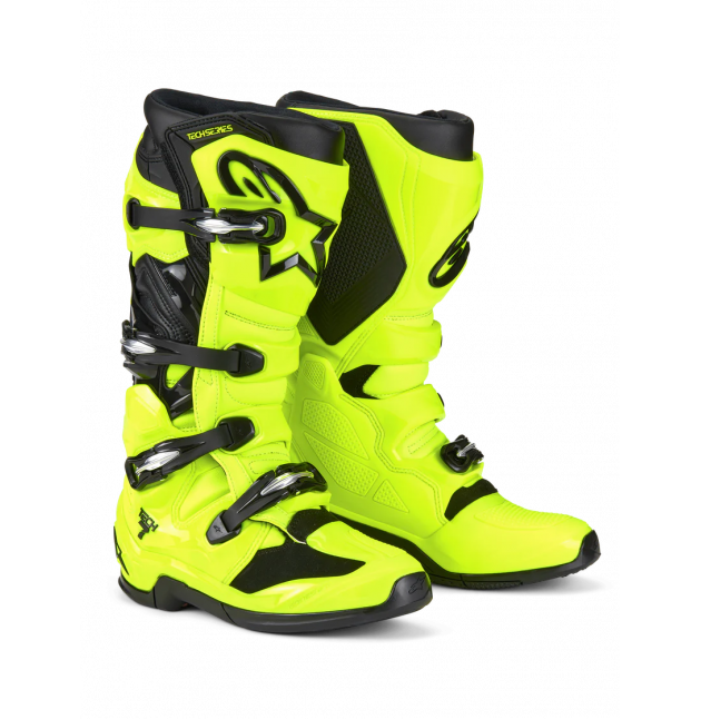 BOTTES MX ALPINESTARS TECH 7 ADULTE 2025 JAUNE FLUO / NOIR