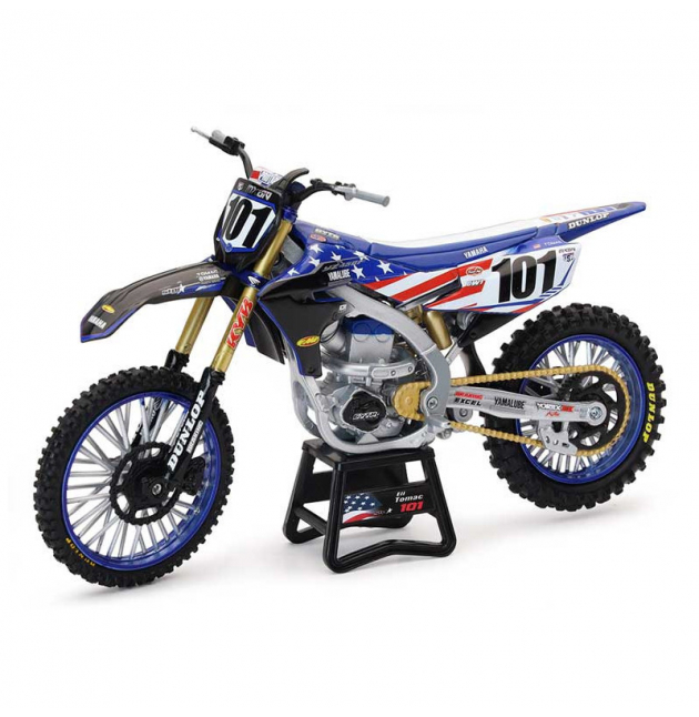 MAQUETTE YAMAHA YZ450F ELIE TOMAC 101 GP DES NATIONS 1/12