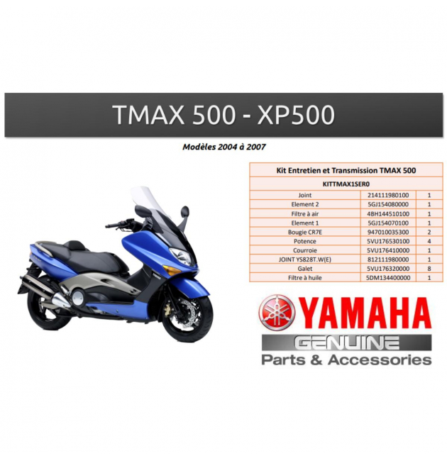 KIT ENTRETIEN & TRANSMISSION ORIGINE YAMAHA TMAX 500 2004 - 2007