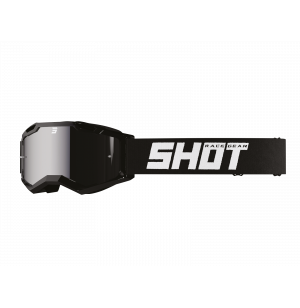 LUNETTES SHOT ASSAULT 2.0 SOLID BLACK GLOSSY - SILVER IRIDIUM