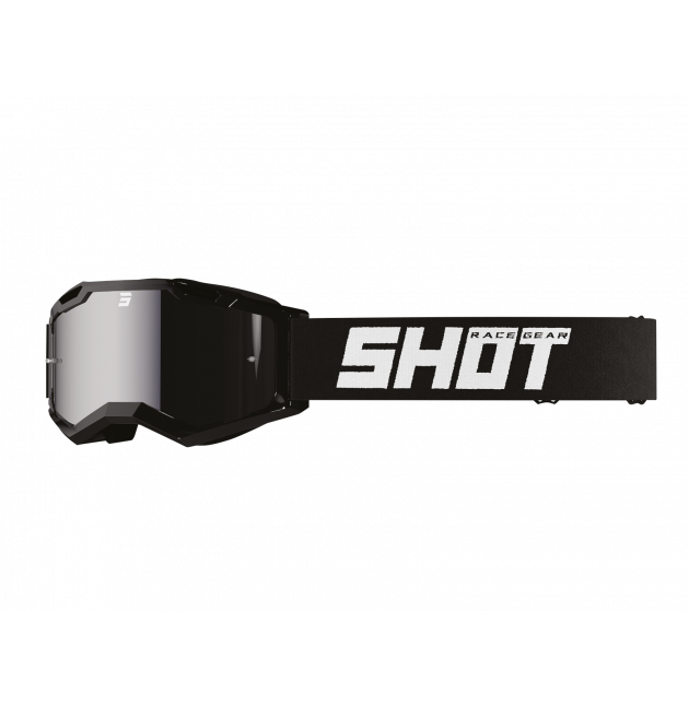 LUNETTES SHOT ASSAULT 2.0 SOLID BLACK GLOSSY - SILVER IRIDIUM