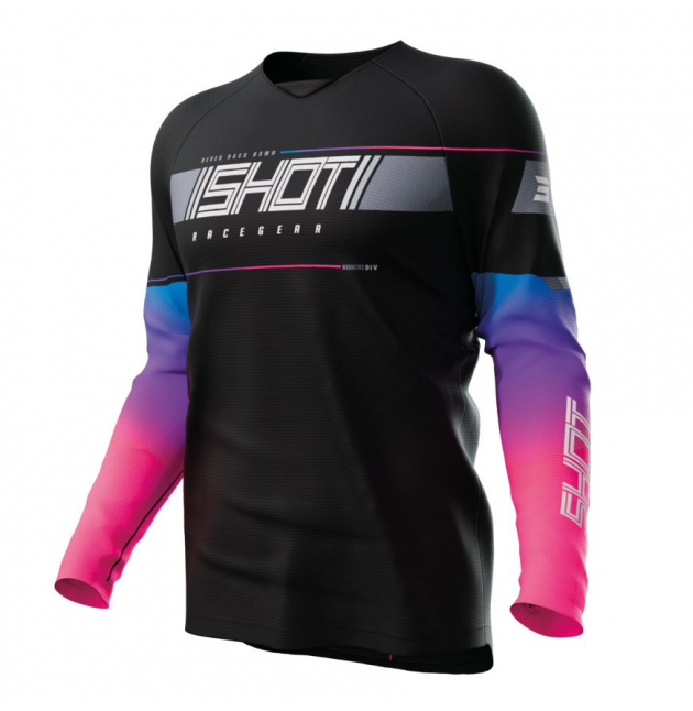 MAILLOT MX SHOT DRAW ENFANT INDY BLACK