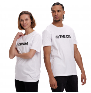 T-SHIRT YAMAHA UNISEXE BLANC CANTE